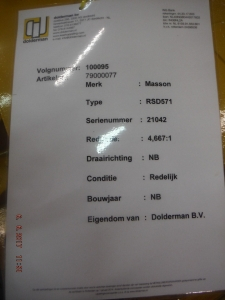 Masson RSD571 (VERKOCHT) hoofd afbeelding