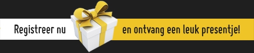 Registreer nu en ontvang een leuk presentje!